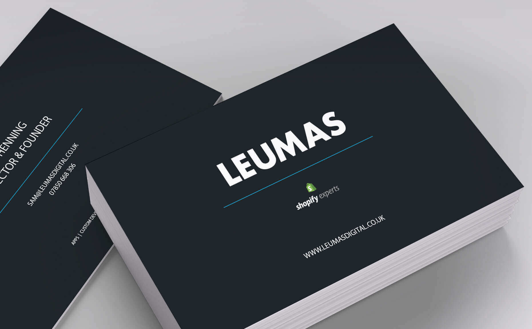 Leumas business cards