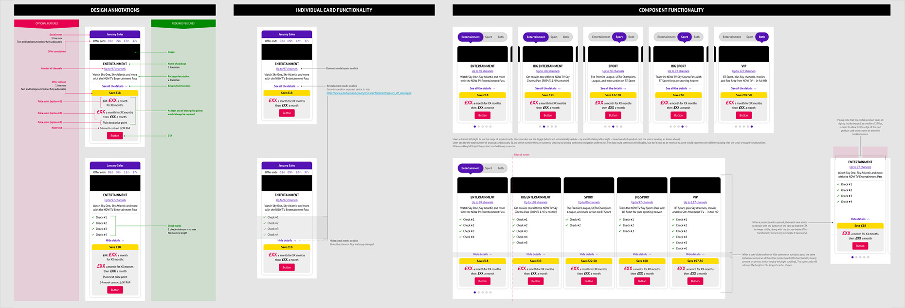BT wireframes