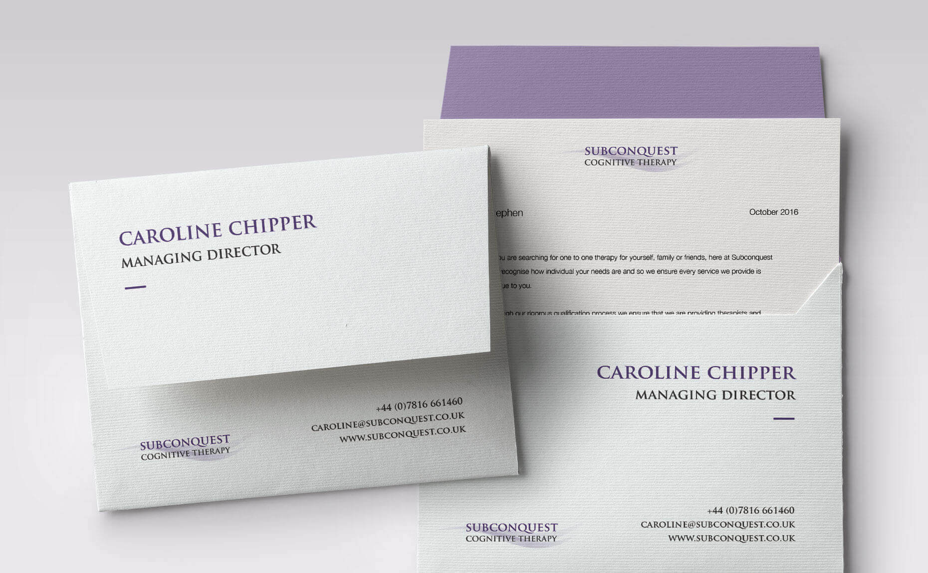 Subconquest stationery